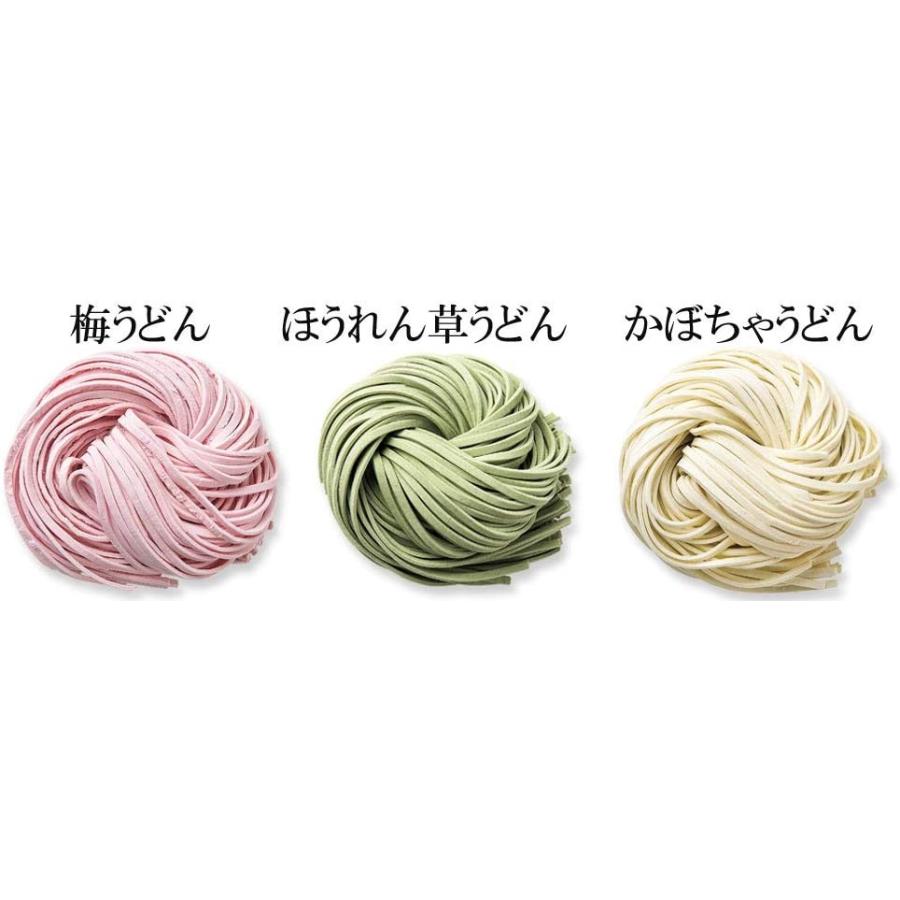 3種類の野菜うどん セットC「スープ・具材（蟹、帆立、梅、しじみ)入り」1箱 結婚式 引出物 内祝い 長寿祝い