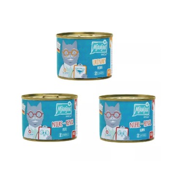 德國MjAMjAM迷幻喵【6入組】200G 貓用處方主食罐 低磷腎臟/低鎂泌尿道處方罐頭