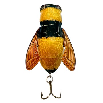 REBEL 鯰魚硬餌 3g 水面系 昆蟲餌 路亞 釣魚 BASS Bumble Bug F7410蜜蜂 無包裝盒  3.7cm  1個