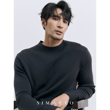 高端甄選48支巴素蘭圓領羊毛衫