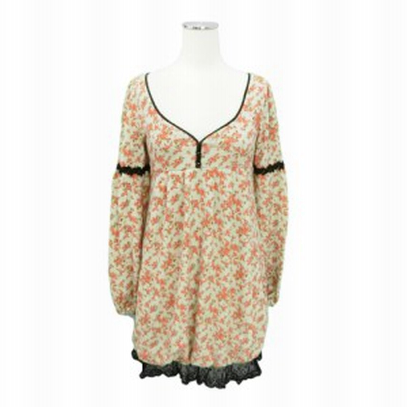 Bye Bye バイバイ M 花柄 チュニックワンピース 0474 中古 通販 Lineポイント最大1 0 Get Lineショッピング