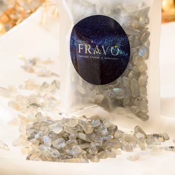 水晶碎石能量包 |拉長石 能量晶石包 天然無染色 晶粒 魚缸碎石 淨化 天然水晶