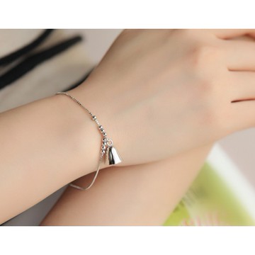 現貨 小風鈴 小鈴鐺 叮噹 手鏈 手鍊 女款 時尚百搭 S925銀 小清新 手環 手鍊X025