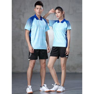 快干吸濕排汗羽毛球服男女夏運動套裝比賽隊服排球短袖T恤短褲裙