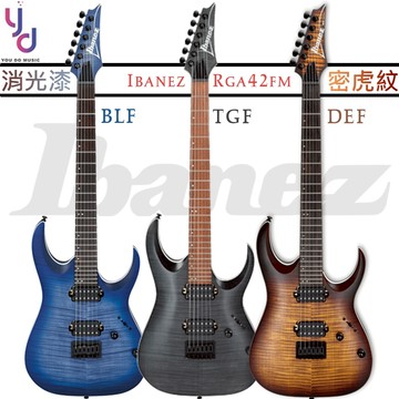 Ibanez RGA42FM 消光 虎紋 無搖 電 吉他 RG系列 24格 印尼製造 速彈 搖滾