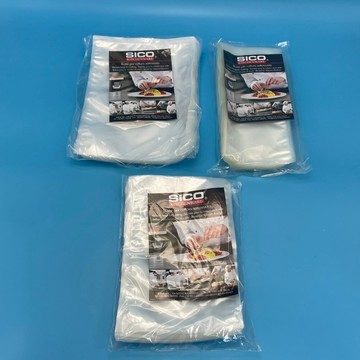 SICO舒肥專用耐熱120度真空包裝袋15x35cm 20x30cm 25x35cm 厚90μ(50個/包)