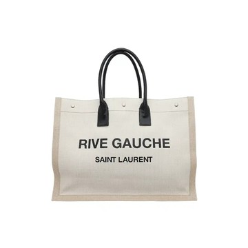 SAINT LAURENT RIVE GAUCHE 帆布手提包購物包