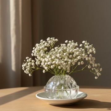 40592-迷你法國古董9洞玻璃花插座