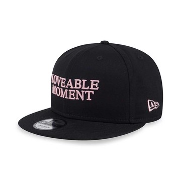 【NEW ERA】950 MY VALENTINE-NE SCRIPT NEW ERA 黑 休閒帽 男女款 棒球帽-NE14148043
