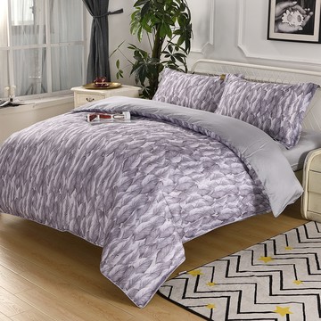 JINDACHI 金大器 60s萊賽爾床包兩用被4件組  相伴 灰色  雙人  床包 + 兩用被 + 枕套 2個