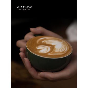 AIRFLOW氣流x惠家聯名對流壓紋咖啡杯陶瓷杯專業拉花拿鐵杯澤田杯