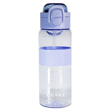 CLARE 彈跳運動吸管壼  湖藍色  600ml  1個
