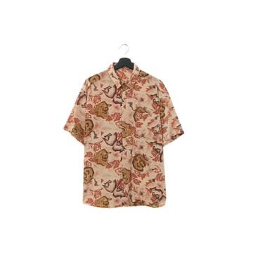 Back to Green-絲滑花襯衫 楓葉色 秋日sw-06/vintage shirts