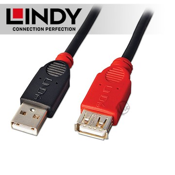 LINDY 林帝 USB 2.0 Type-A/公 to 母 延長線 5m (42817)