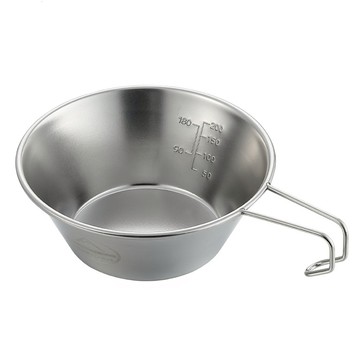 Campingmoon 柯曼 小號雪拉碗 BKS220 12 x 4.5cm 72g 310ml  銀色  1個