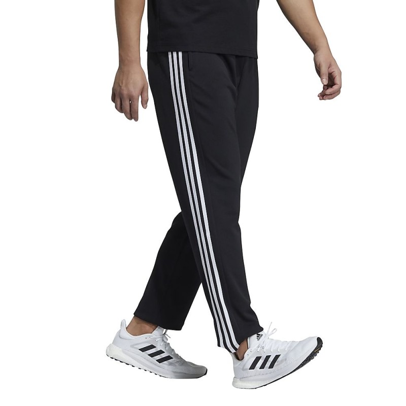 アディダス adidas パンツ スカートパンツ CLIMALITE 3本ライン ブラック 黒 ピンク S レディース ブランド品