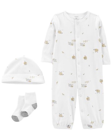 Baby 3-Piece Converter Gown Set