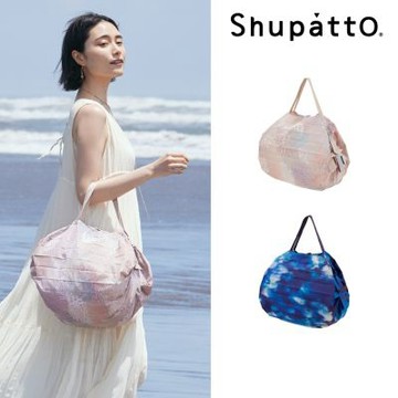 Shupatto燈籠型海外限定深海之珠系列秒收折疊購物袋-中