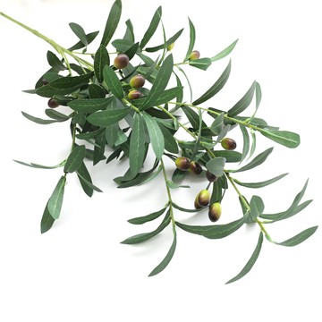 幸福村莊 人造橄欖枝  1個  綠色