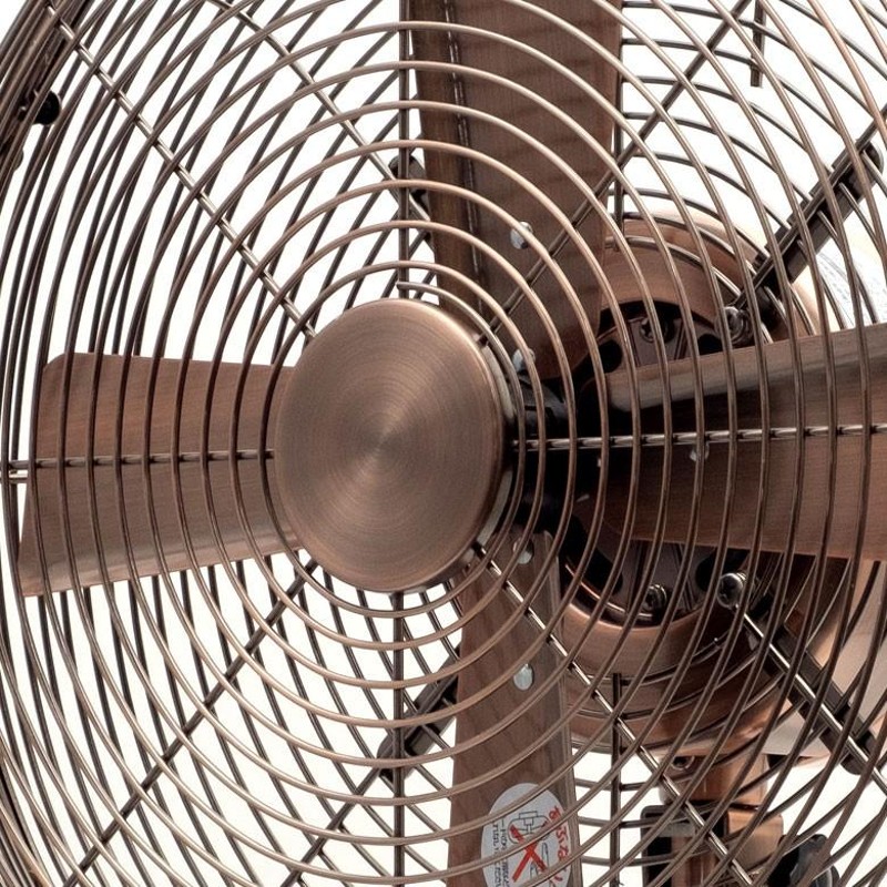 もーす　阪和　アンティーク風　ブロンズ調仕上げ　メタルリビングファン扇風機 リビングファン メタル シルバー ブロンズ リモコン付き [93011