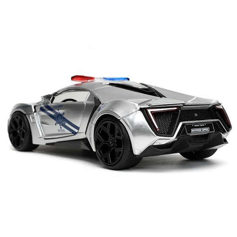 JADATOYS 1/24 HYPERSPEC Lykan Hypersport Highway Patrol Silver 