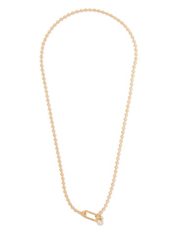 Missoma - paper clip beaded necklace - women - Recycled 18kt Gold Vermeil/Cubic Zirconia - One Size