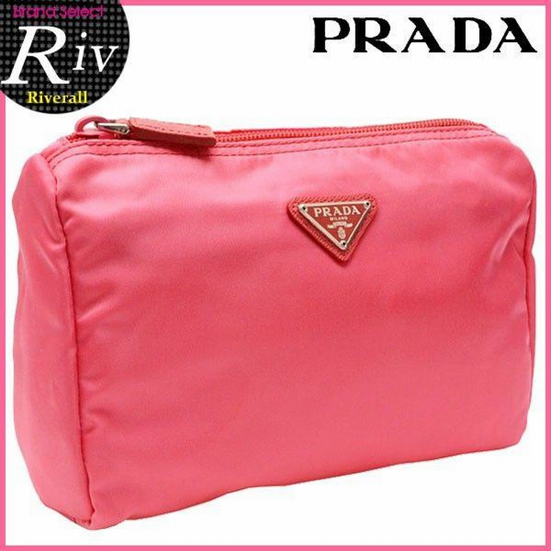 【美品】PRADA プラダ ピンクポーチ プラダ PRADA ポーチ コスメポーチ 新作 ピンク 1N0011 | LINE