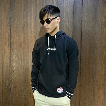 美國百分百【全新真品】Hollister Co. 連帽上衣 素面 棉質 HCO 帽T 長袖 logo 黑色 CF55
