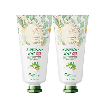 澳洲 G&M 花漾水潤綿羊油護手霜含維他命E(70g/支 2入組)