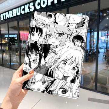 動漫二次元ipad10保護套pro2024款11寸5蘋果air7平板mini6殼4迷你3適用2三折1帶筆槽2018九8第9代2020日系八