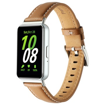 Hamate Galaxy Fit 3 專用高級縫線皮革錶帶  駝色  1個  三星 Galaxy Fit 3