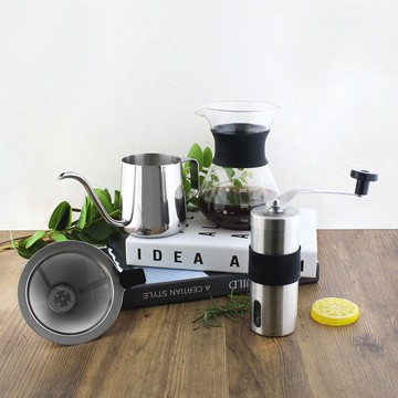 【FUJI-GRACE 日本富士雅麗】經典手沖咖啡四件組