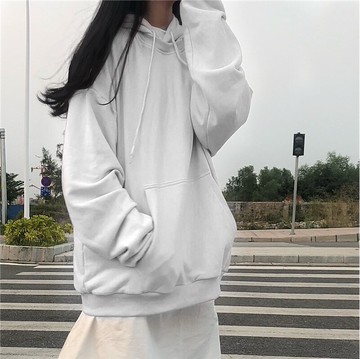 超火cec衛衣女春秋waitmore韓版寬松外套ins潮bf慵懶風學生上衣服