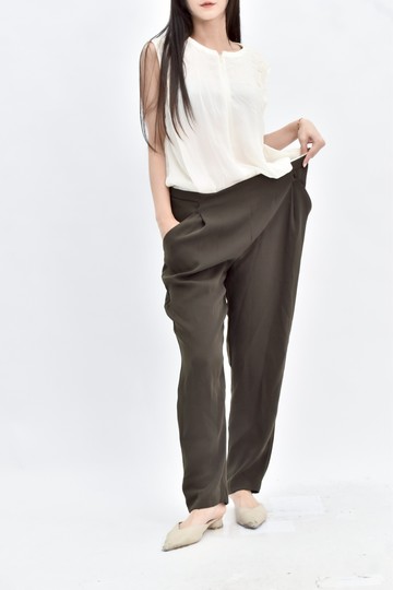 (XL) zara 綠色無袖透膚連身裝