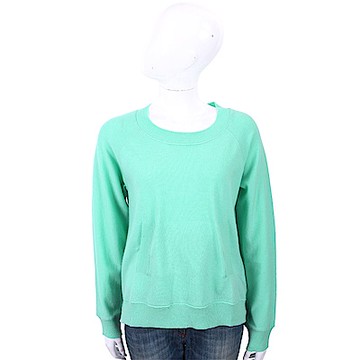 ALLUDE 喀什米爾坑條口袋細節綠色針織羊毛衫