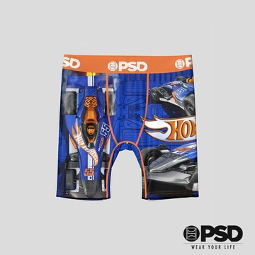 【PSD Underwear 官方旗艦店】RECREATION- 男童平口四角褲-F1-藍色