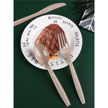 一次性刀叉勺塑料餐具食品級獨立包裝西餐刀叉拌飯勺輕食沙拉叉