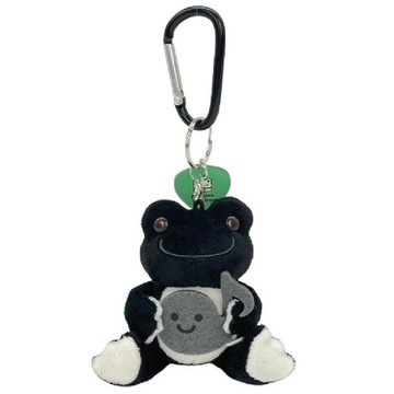 小禮堂 Pickles the Frog 泡菜蛙 絨毛玩偶吊飾 (黑色款)