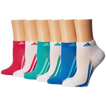 Adidas 2018學童時尚多色低切短襪混搭6入組