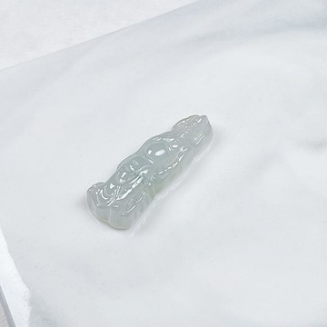 冰種翡翠關公 | 天然緬甸A貨翡翠 | 送禮