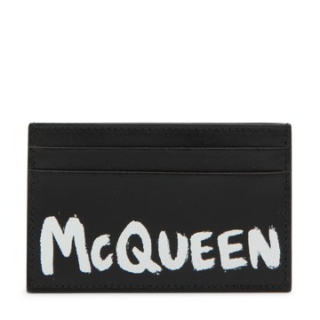 Alexander Mcqueen - Black And White Leather Cardholder