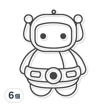 AMOS 阿摩司 壓克力模型版 小 機器人 S103  6個