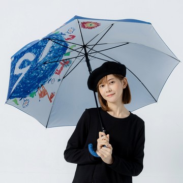 a la sha 地球雙層直傘