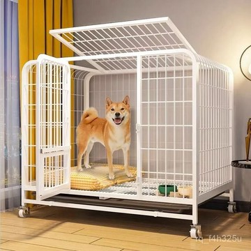 【限時特賣】狗籠  室內圍欄  室內折疊狗窩狗籠子中型小型犬大型室內帶廁所一體柴犬柯基狗窩寵物籠狗狗00