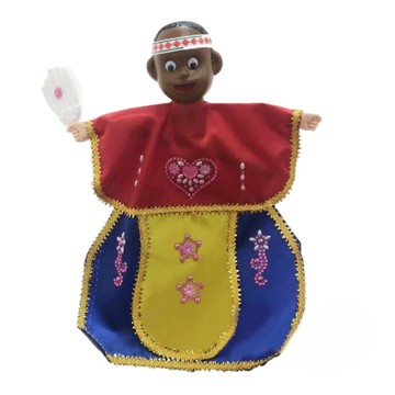 A-ONE 匯旺 原住民男孩 可愛披風布袋戲  1個裝  1個