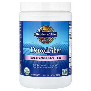 Garden of Life, DetoxiFiber 纖維粉，特殊清體纖維混合配方，10.5 盎司（300 克）