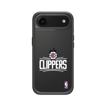 iPhone Air Mod NX -邊框背蓋組合 (相機按鈕) 黑 - NBA - Logo-洛杉磯快艇 L.A. Clippers - Light