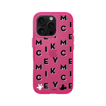 iPhone 16 Pro Clear 粉漾桃 - 迪士尼-米奇 Mickey - 黑標款-MICKEY