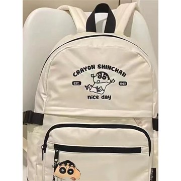 蠟筆小新系列雙肩包卡通可愛大容量休閑學生百搭書包男女通用書包