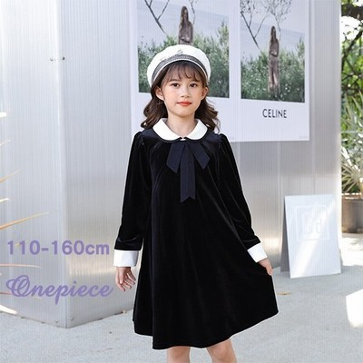 ワンピース子ども服ドレス白襟付きおしゃれ可愛いフォーマル女の子キッズ子供服結婚式入学式卒業式小学校女子発表会長袖春秋 通販 Lineポイント最大get Lineショッピング